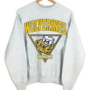 University Of Michigan Sweatshirt Michigan Wolverines Football Shirt Retro